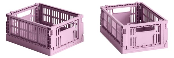 HAY Úložné boxy Colour Crate, Mini, 2 kusy, Dusty Rose