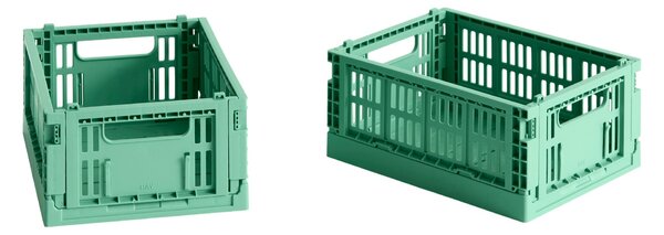 HAY Úložné boxy Colour Crate, Mini, 2 kusy, Dark Mint