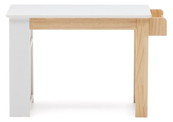 Dětský psací stůl s bílou deskou 40x77 cm Serwa – Kave Home