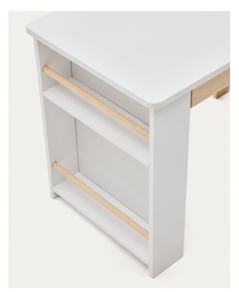 Dětský psací stůl s bílou deskou 40x77 cm Serwa – Kave Home