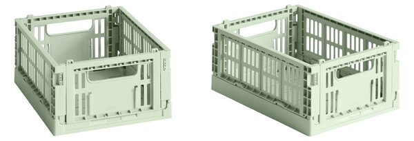 HAY Úložné boxy Colour Crate, Mini, 2 kusy, Mint
