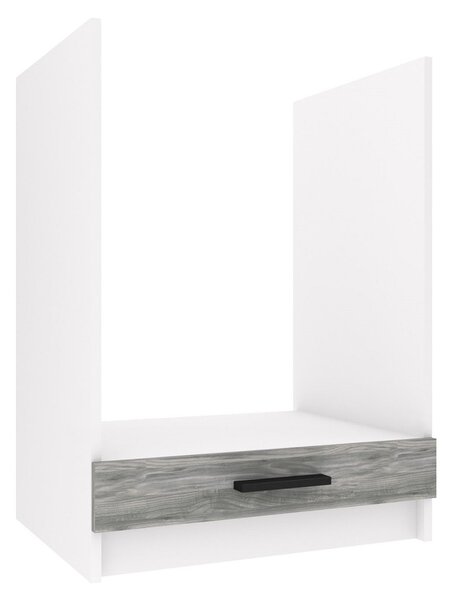 Kuchyňská skříňka Belini spodní pro vestavnou troubu 60 cm šedý antracit Glamour Wood bez pracovní desky TOR SDP60/0/WT/GW/0/B1
