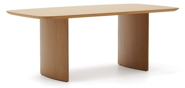 Jídelní stůl v dekoru dubu v přírodní barvě 100x200 cm Litto – Kave Home