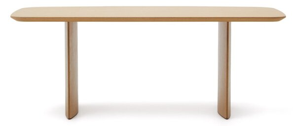 Jídelní stůl v dekoru dubu v přírodní barvě 100x200 cm Litto – Kave Home