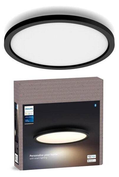 Philips - LED Stmív. stropní svítidlo Hue AURELLE LED/21W/230V pr. 39,5 cm černá