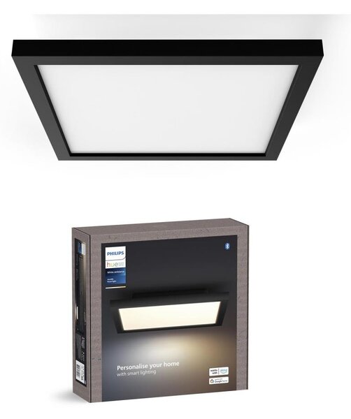 Philips - LED Stmívat. stropní svítidlo Hue AURELLE LED/19W/230V 30x30 cm černá