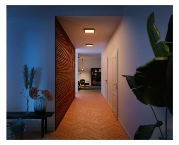 Philips - LED Stmívat. stropní svítidlo Hue AURELLE LED/19W/230V 30x30 cm černá