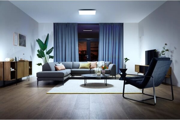 Philips - LED Stmívat. stropní svítidlo Hue AURELLE LED/39W/230V 60x60 cm bílá