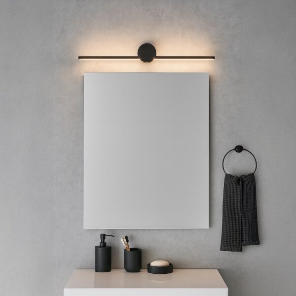 LED Koupelnové osvětlení zrcadla ARTIST LED/9W/230V 60 cm IP44 černá
