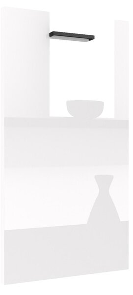 Panel na myčku Belini zakrytý 45 cm bílý lesk INF PZ45/1/WT/W/0/B1