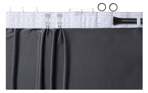 Krémový sametový dimout závěs 400x250 cm Velto – Filumi