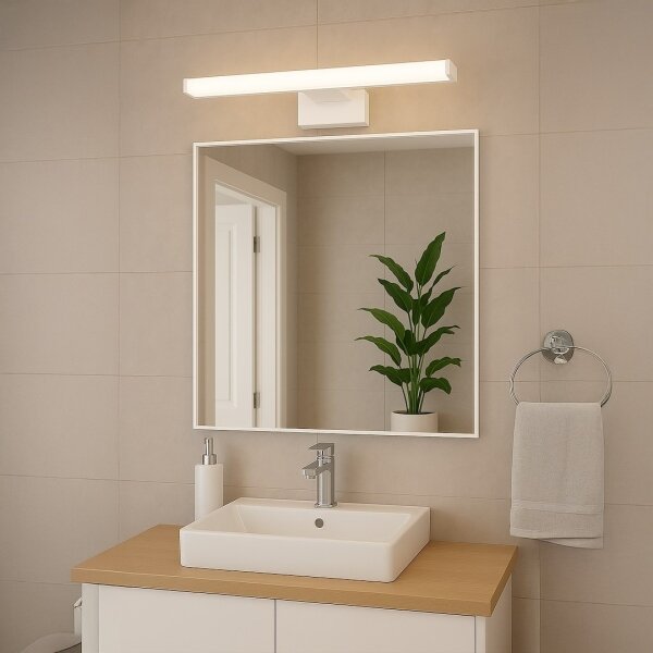 LED Koupelnové osvětlení zrcadla MIRORE LED/10W/230V 60 cm IP44 bílá