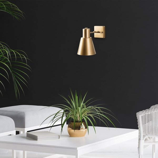 Nástěnné svítidlo ve zlaté barvě ø 14 cm Funnel – Opviq lights