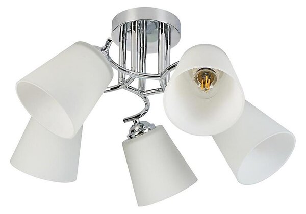 Přisazený lustr PAFOS 5xE27/15W/230V lesklý chrom