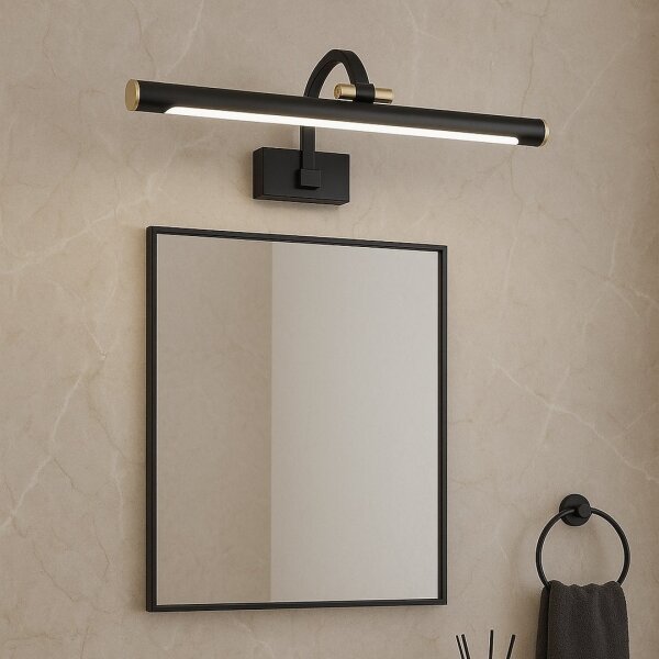 LED Koupelnové osvětlení zrcadla VINCI LED/12W/230V 40 cm IP44 černá