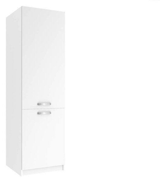 Vysoká kuchyňská skříňka Belini na vestavnou lednici 60 cm bílý mat TOR SSL60/1/WT/WT/0/U