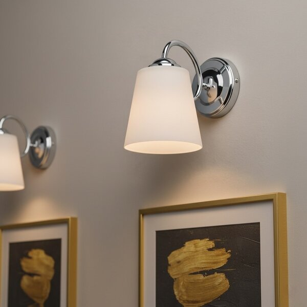 Nástěnná lampa PAFOS 1xE27/15W/230V lesklý chrom