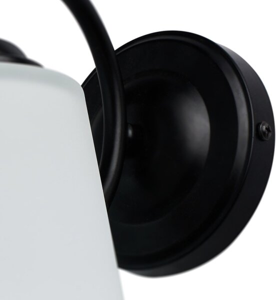 Nástěnná lampa PAFOS 1xE27/15W/230V černá