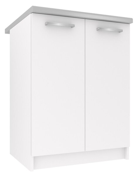 Kuchyňská skříňka Belini spodní 60 cm bílý mat s pracovní deskou TOR SD2-60/0/WT/WT/0/E