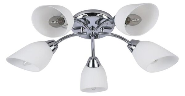 Přisazený lustr PORTOS 5xE14/10W/230V lesklý chrom