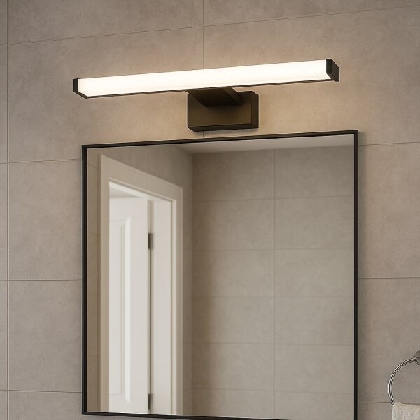 LED Koupelnové osvětlení zrcadla MIRORE LED/8W/230V 40 cm IP44 černá