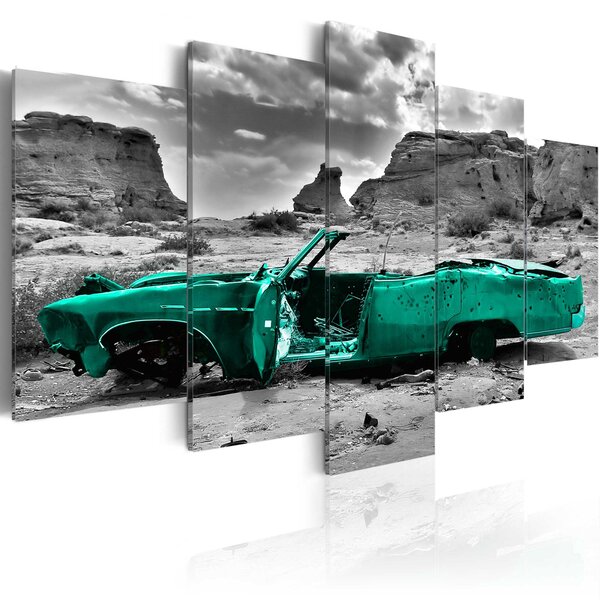 Obraz - Zelené auto 100x50