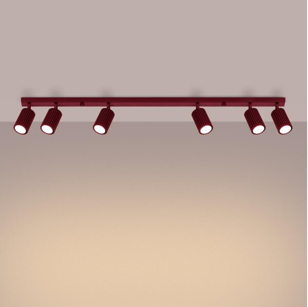 Brilagi - LED Bodové svítidlo CRESTO 6xGU10/10W/230V burgundy