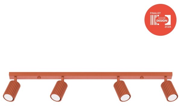 Brilagi - LED Bodové svítidlo CRESTO 4xGU10/10W/230V červená