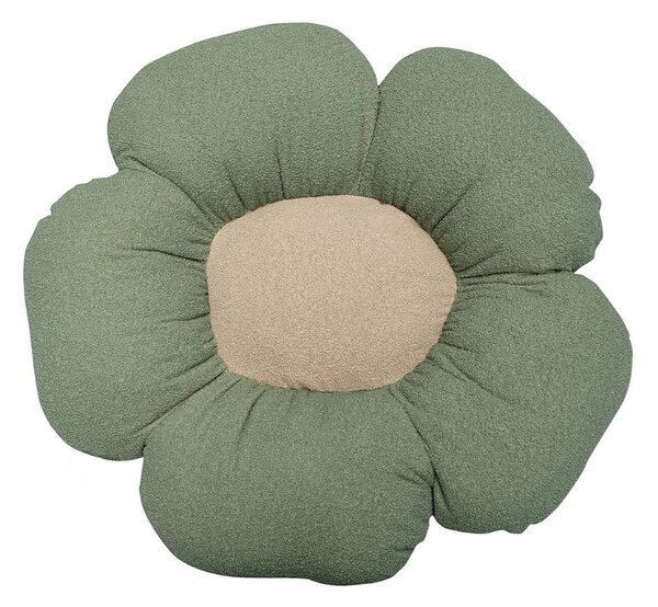 Sedací puf ZELENÝ do dětského pokoje BOUCLÉ