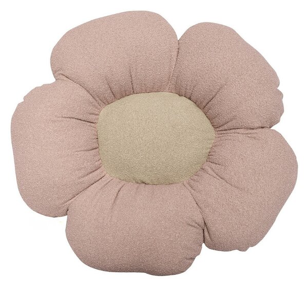 Sedací puf RŮŽOVÝ do dětského pokoje BOUCLÉ