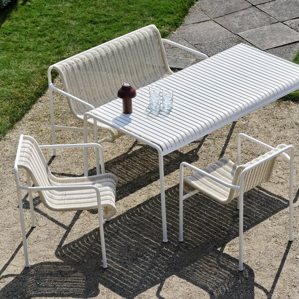 HAY Zahradní stůl Palissade, Cream White, 82 x 90