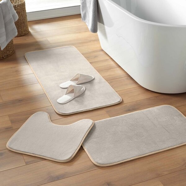 Béžová WC koupelnová předložka 45x45 cm Vitamine – douceur d'intérieur