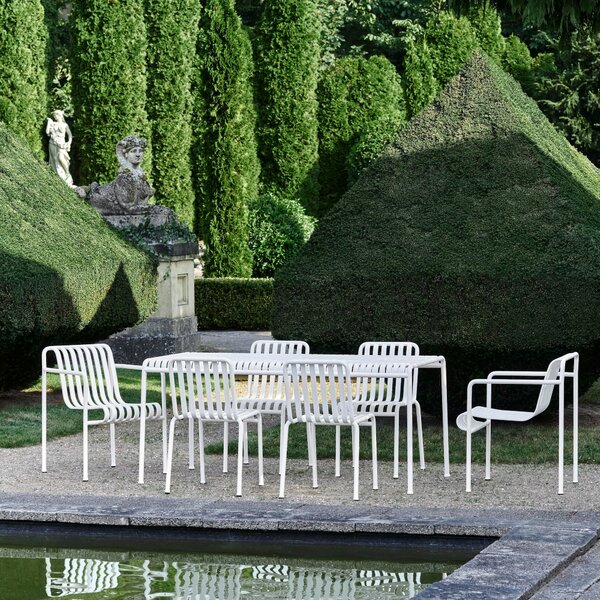 HAY Zahradní stůl Palissade, Cream White, 82 x 90