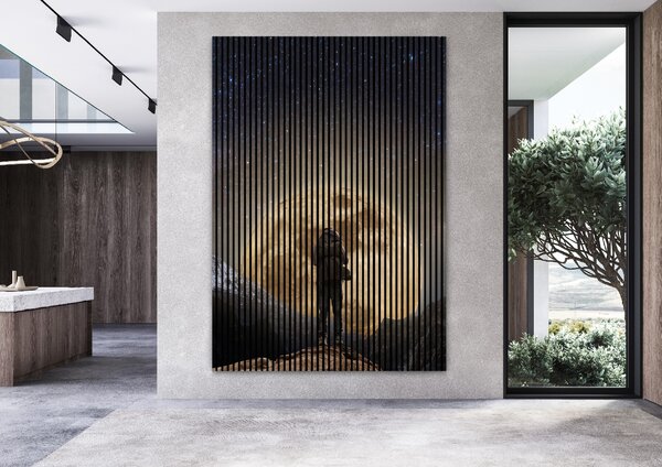 Neuhofer Designový akustický panel „Měsíc“ (Mond01) Vyberte požadovaný rozměr: NR. 3: 1133 x 2400 mm (2 panely)