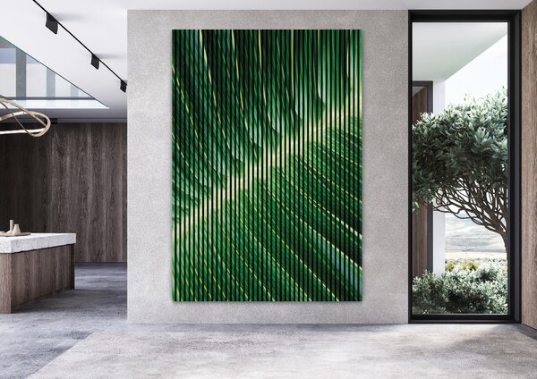 Neuhofer Designový akustický panel „Palmový list“ (Blatt01) Vyberte požadovaný rozměr: NR. 4: 1693 x 2400 mm (3 panely)