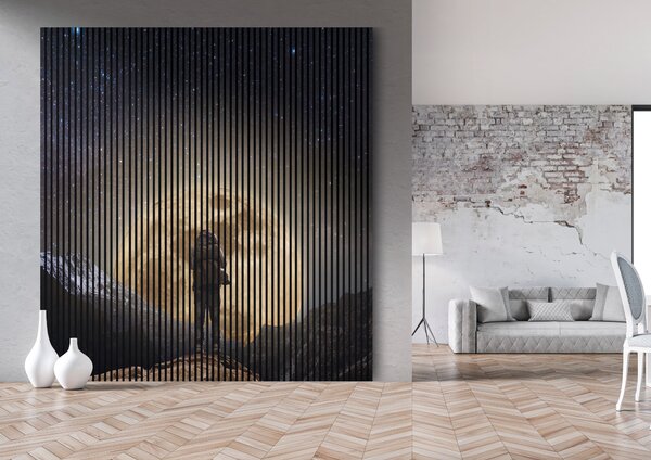 Neuhofer Designový akustický panel „Měsíc“ (Mond01) Vyberte požadovaný rozměr: NR. 3: 1133 x 2400 mm (2 panely)