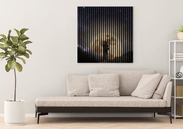 Neuhofer Designový akustický panel „Měsíc“ (Mond01) Vyberte požadovaný rozměr: NR. 3: 1133 x 2400 mm (2 panely)