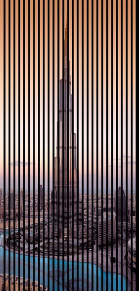 Designový akustický panel „Abu Dhabi“ (AbuDhabi01) Vyberte požadovaný rozměr: NR. 3: 1133 x 2400 mm (2 panely)