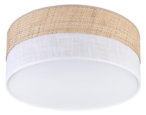 Stropní svítidlo SIRJA DOUBLE BOHO 2xE14/15W/230V pr. 35 cm béžová/bílá