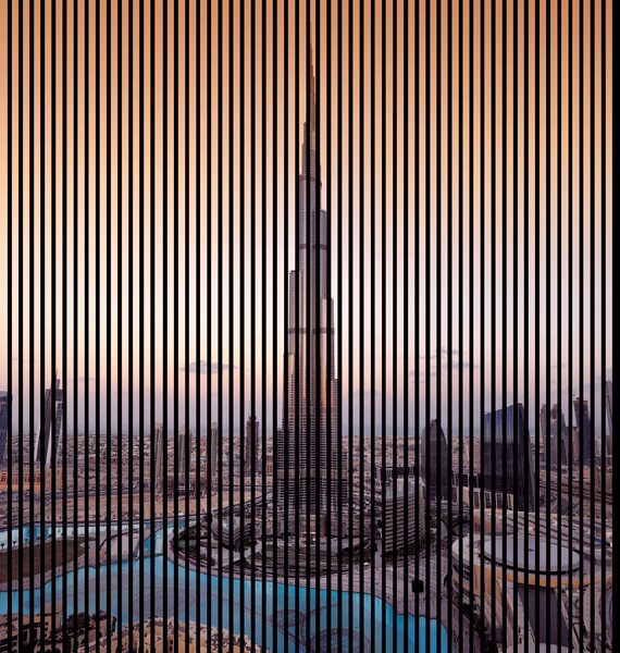 Designový akustický panel „Abu Dhabi“ (AbuDhabi01) Vyberte požadovaný rozměr: NR. 3: 1133 x 2400 mm (2 panely)