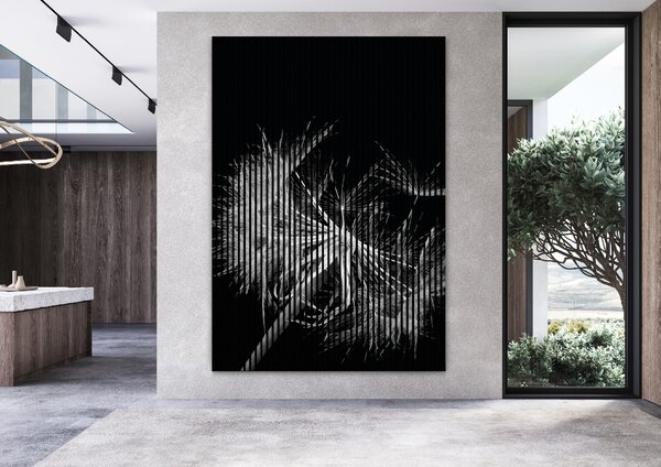 Designový akustický panel „Pampeliška“ (Pusteblume01) Vyberte požadovaný rozměr: NR. 3: 1133 x 2400 mm (2 panely)