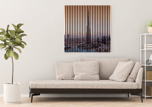 Designový akustický panel „Abu Dhabi“ (AbuDhabi01) Vyberte požadovaný rozměr: NR. 3: 1133 x 2400 mm (2 panely)