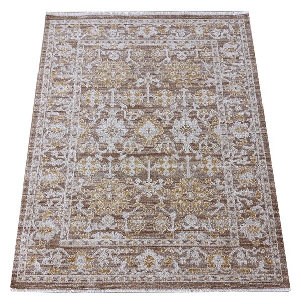 Makro Abra Kusový koberec Adara 06 Klasický hnědý šedý krémový Rozměr: 120x170 cm