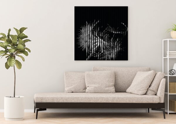 Designový akustický panel „Pampeliška“ (Pusteblume01) Vyberte požadovaný rozměr: NR. 3: 1133 x 2400 mm (2 panely)