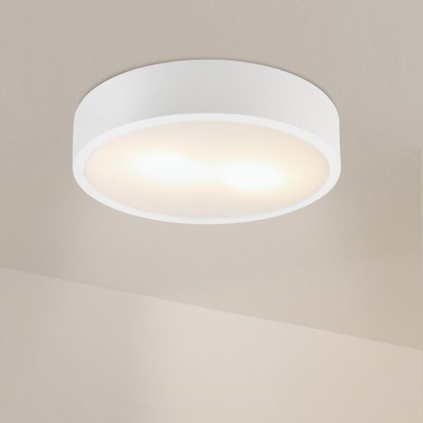 Stropní svítidlo NATURAL 3xE27/15W/230V pr. 37,5 cm borovice/bílá