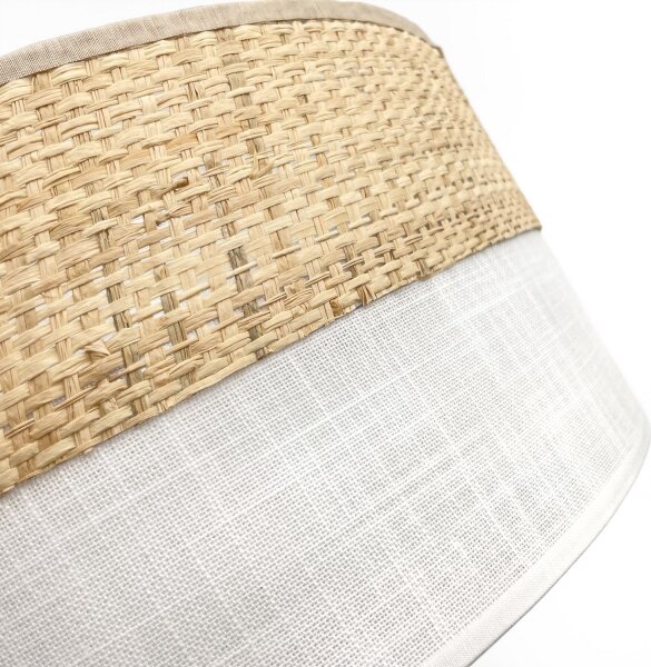 LED Stropní svítidlo SIRJA BOHO LED/20W/230V pr. 35 cm béžová/bílá
