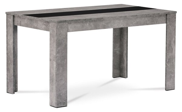Jídelní stůl 138x80x74 cm, MDF dekor beton DT-P140 BET