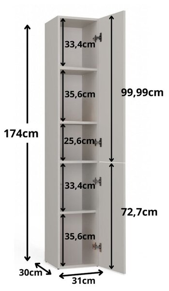 TP Living Koupelnová skříňka NEL II kašmír