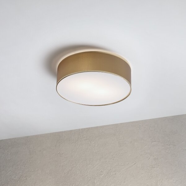 Stropní svítidlo SIRJA 2xE27/15W/230V pr. 45 cm hnědá/zlatá