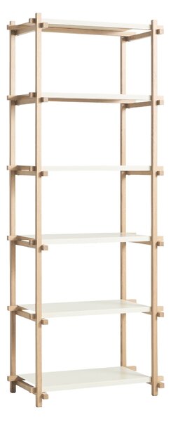 HAY Policový systém Woody Column High, Oak / Almond White